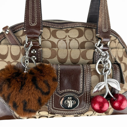 COACH HAMPTONS TURNLOCK SATCHEL BAG