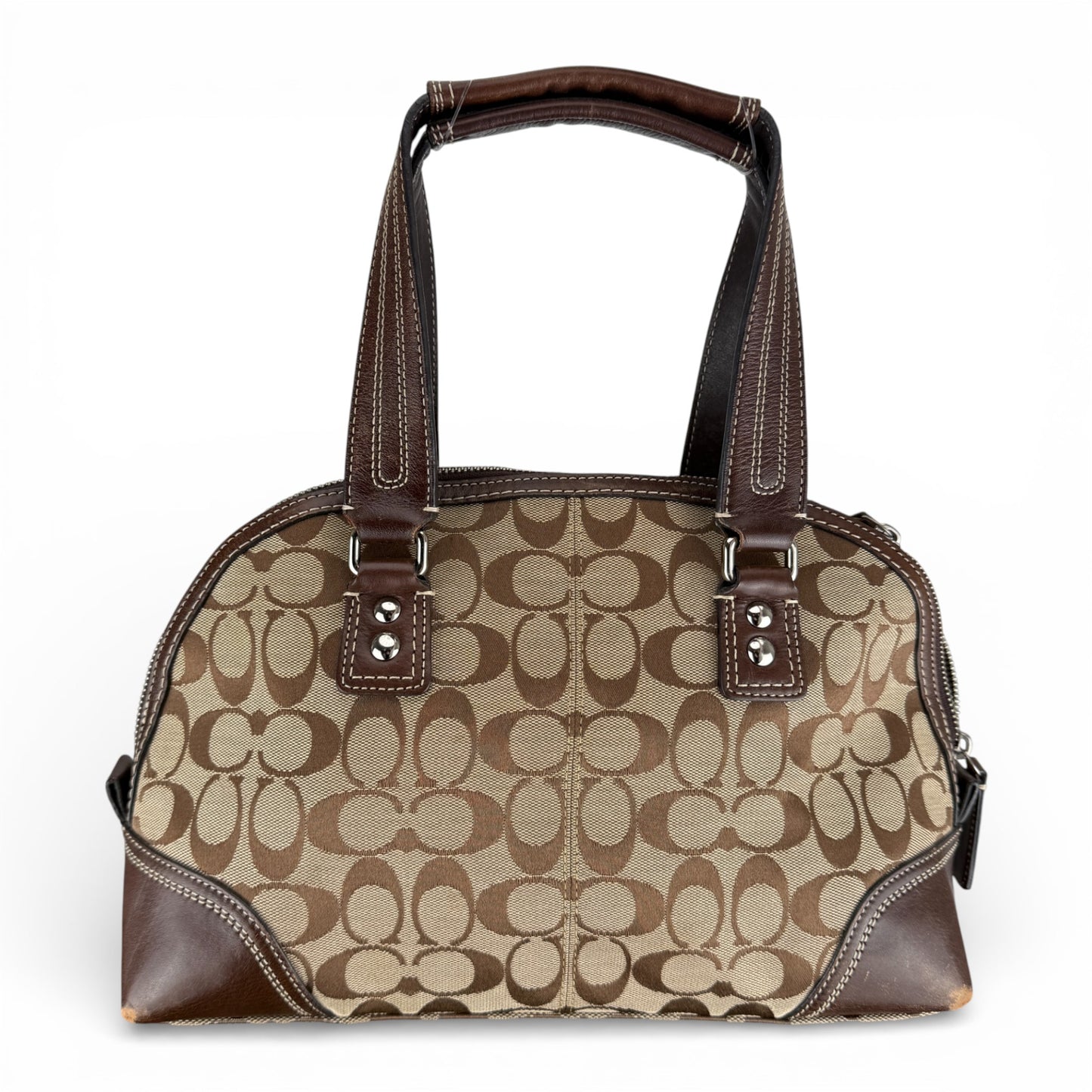 COACH HAMPTONS TURNLOCK SATCHEL BAG