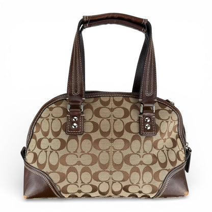 COACH HAMPTONS TURNLOCK SATCHEL BAG