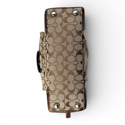 COACH HAMPTONS TURNLOCK SATCHEL BAG