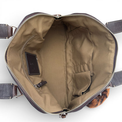 COACH HAMPTONS TURNLOCK SATCHEL BAG