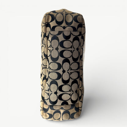 COACH SIGNATURE GALLERY GREY TOTE BAG