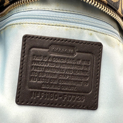 COACH SIGNATURE GALLERY GREY TOTE BAG