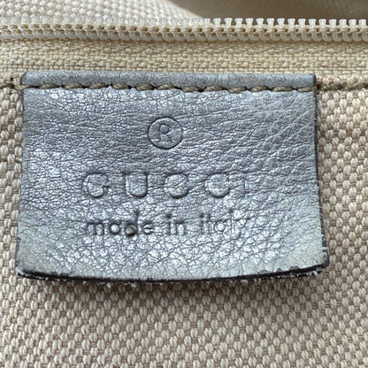 GUCCI GG LARGE SUKEY TOTE BAG SILVER