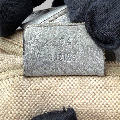 GUCCI GG LARGE SUKEY TOTE BAG SILVER