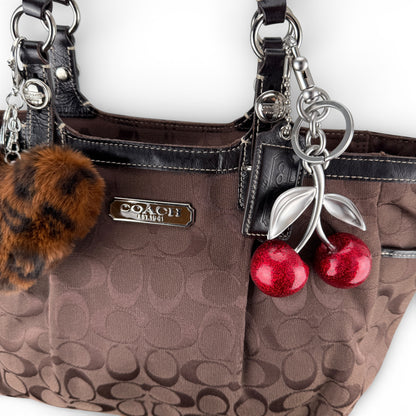 COACH SIGNATURE TOTE BAG BROWN