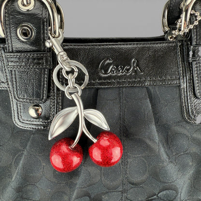 COACH SOHO BLACK PLEATED SHOULDER BAG