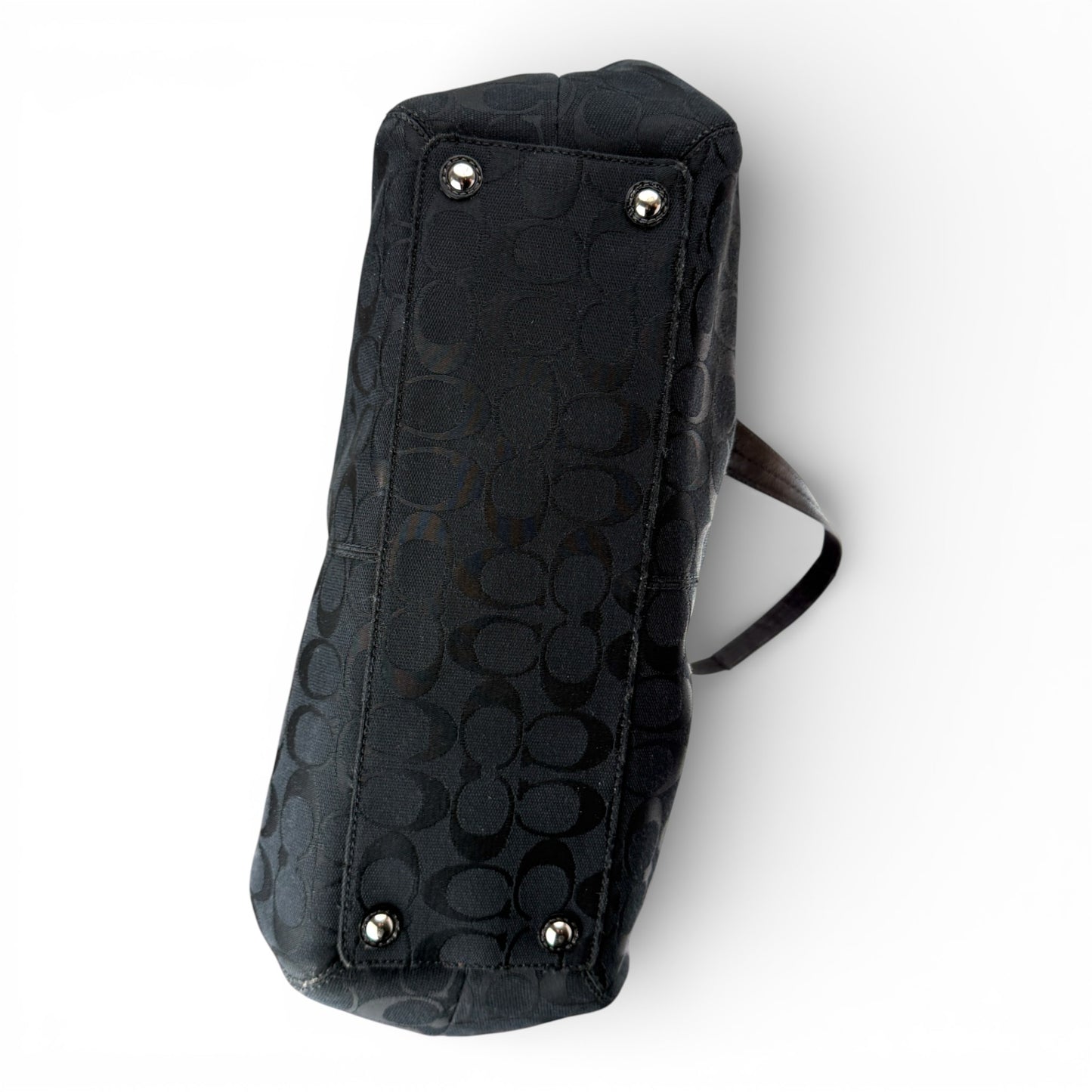 COACH SOHO BLACK PLEATED SHOULDER BAG