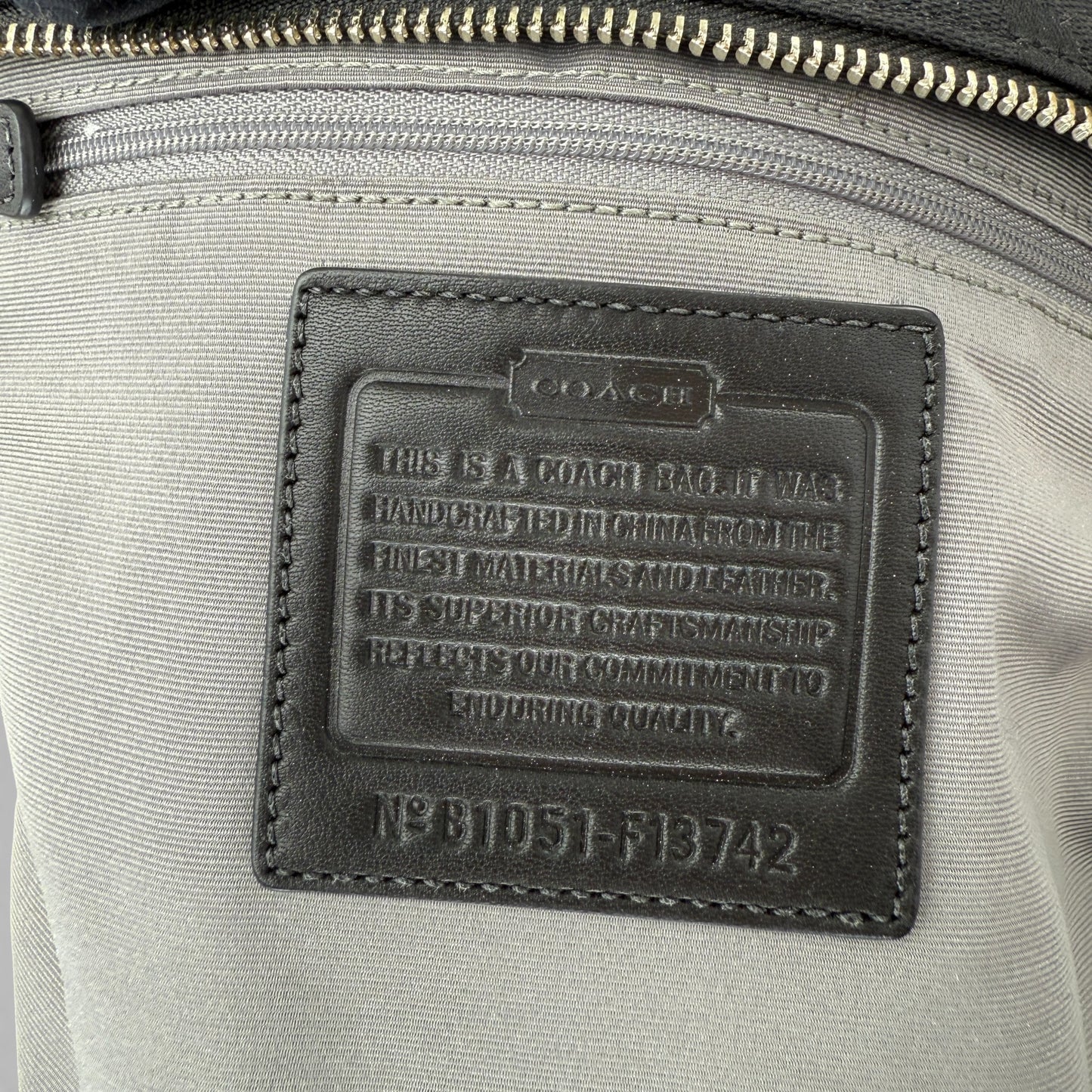 COACH SOHO BLACK PLEATED SHOULDER BAG