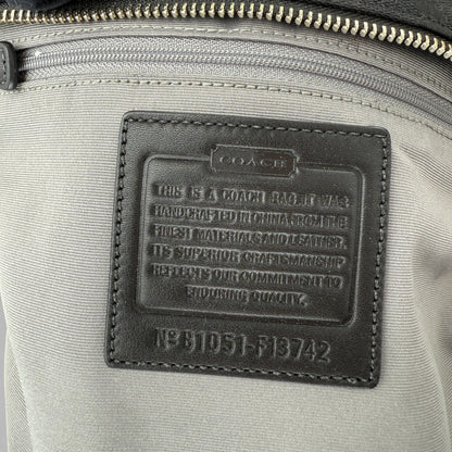 COACH SOHO BLACK PLEATED SHOULDER BAG