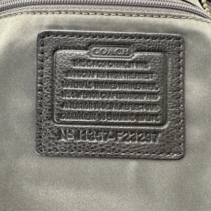 COACH SIGNATURE BLACK SHOPPER BAG