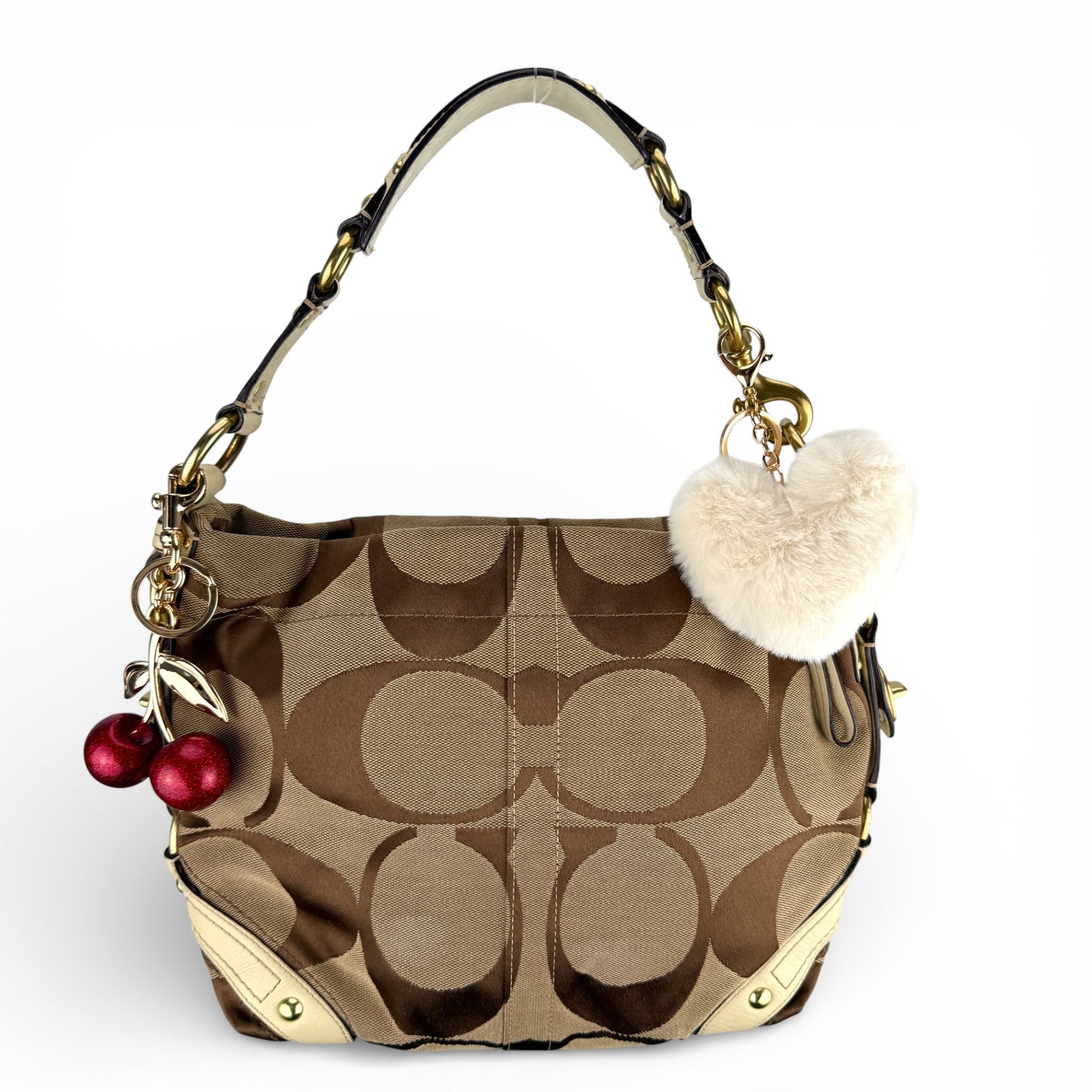 COACH SIGNATURE CARLY SHOULDER BAG