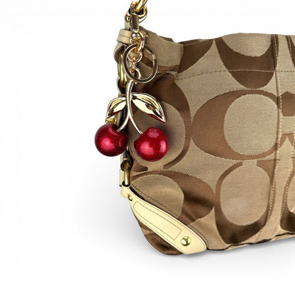 COACH SIGNATURE CARLY SHOULDER BAG