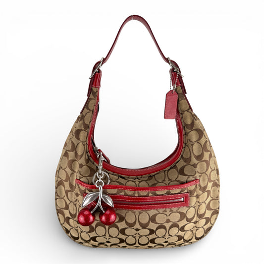 COACH SIGNATURE JACQUARD HOBO BAG