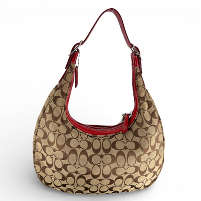 COACH SIGNATURE JACQUARD HOBO BAG