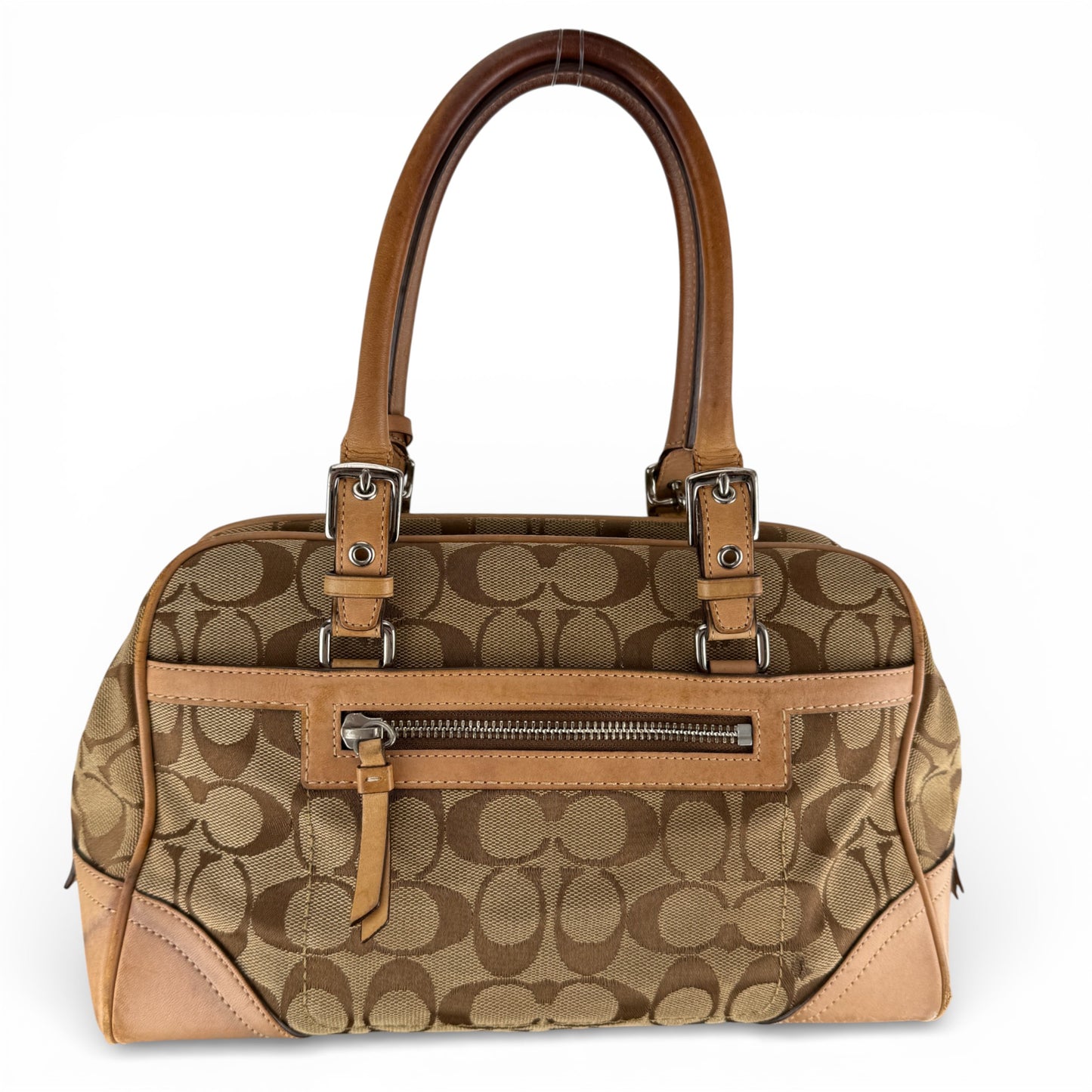 COACH SIGNATURE HAMPTONS SATCHEL BAG