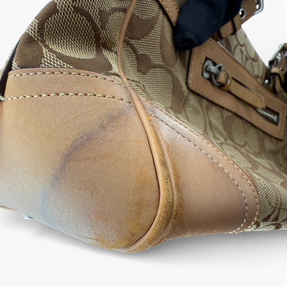 COACH SIGNATURE HAMPTONS SATCHEL BAG