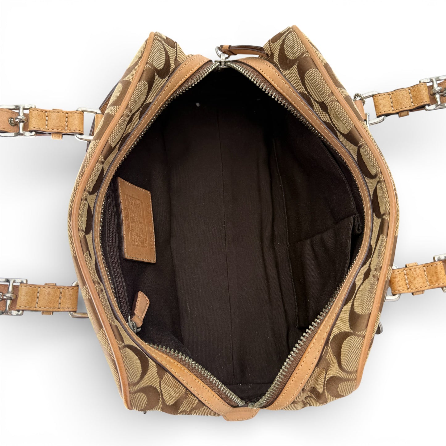 COACH SIGNATURE HAMPTONS SATCHEL BAG