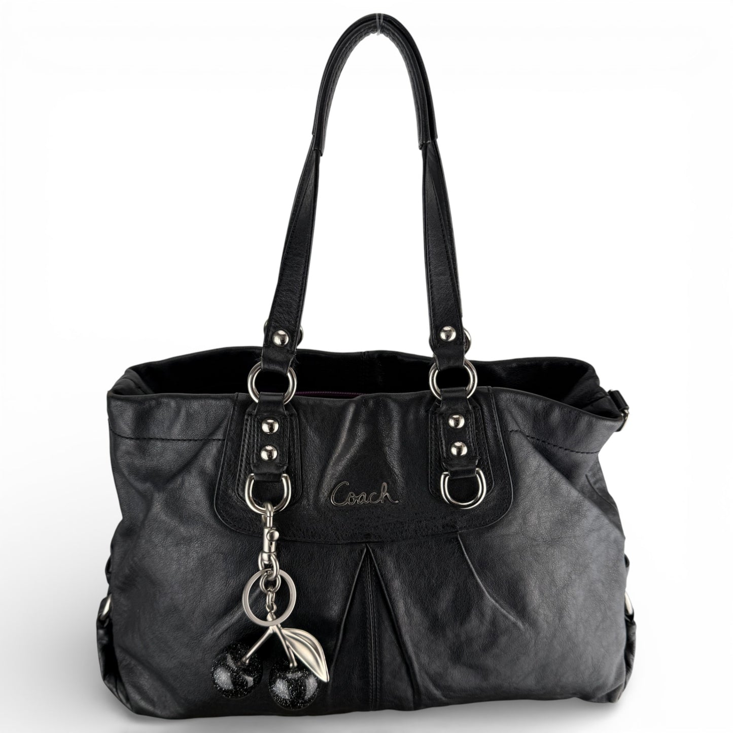 COACH ASHLEY LEATHER SATCHEL BAG