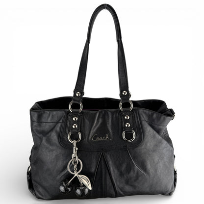 COACH ASHLEY LEATHER SATCHEL BAG