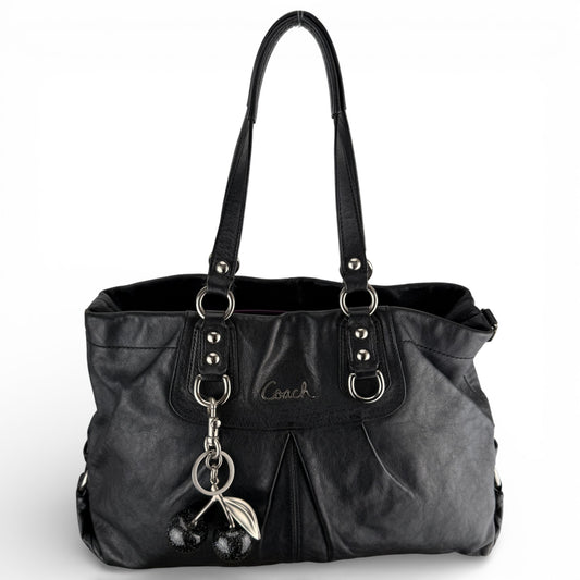 COACH ASHLEY LEATHER SATCHEL BAG
