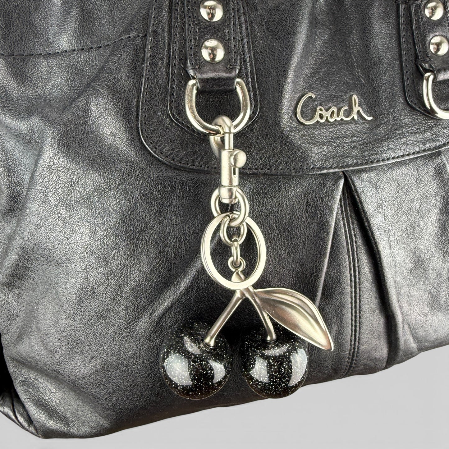 COACH ASHLEY LEATHER SATCHEL BAG