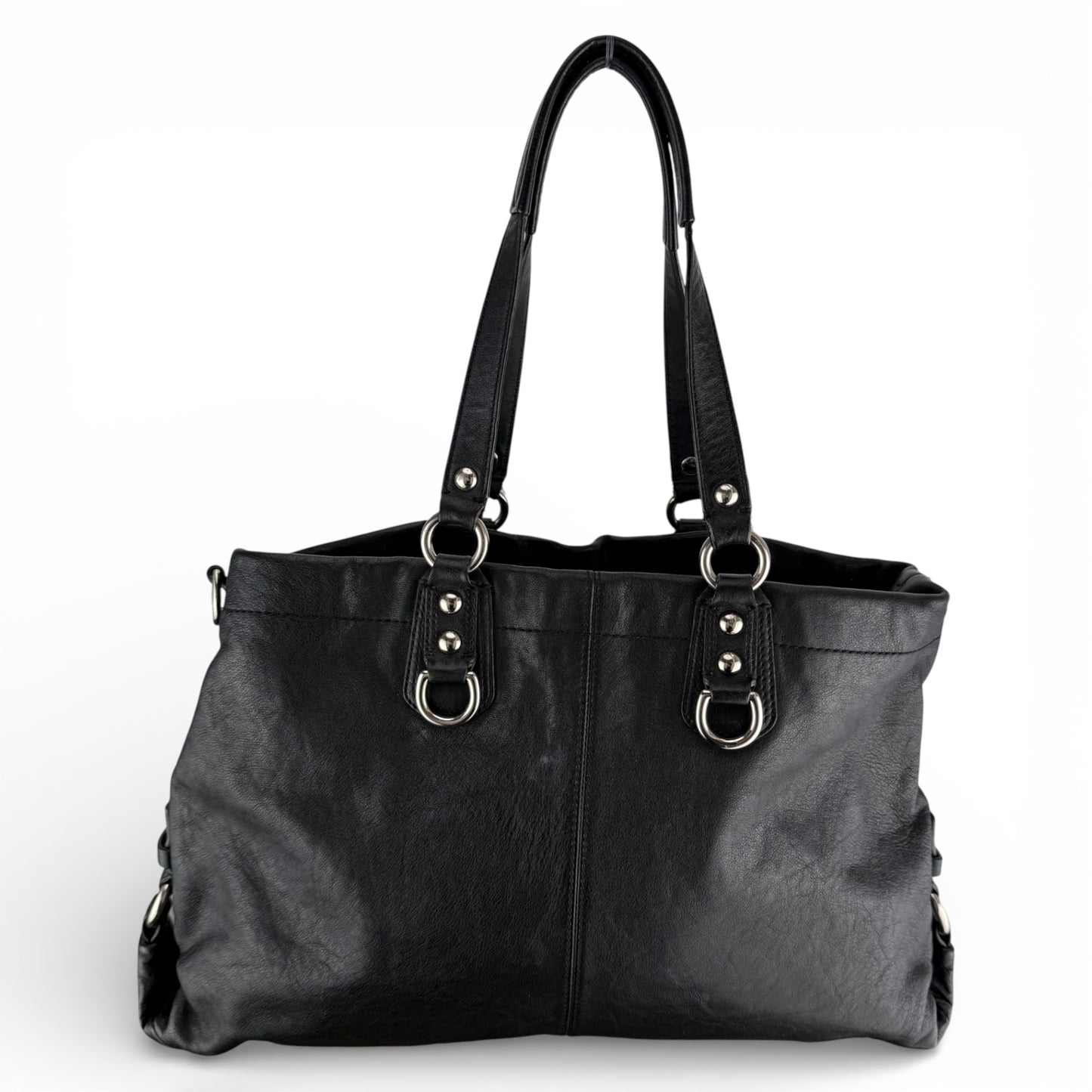 COACH ASHLEY LEATHER SATCHEL BAG