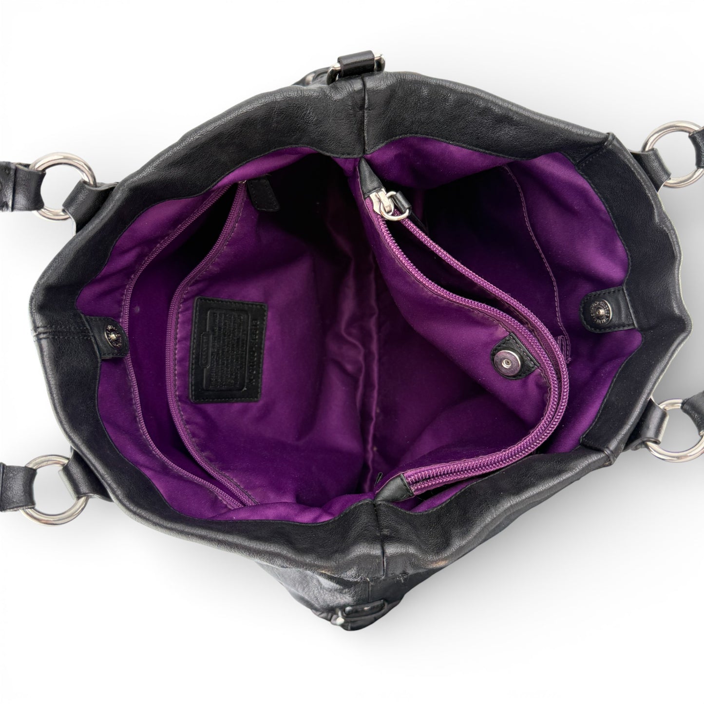 COACH ASHLEY LEATHER SATCHEL BAG