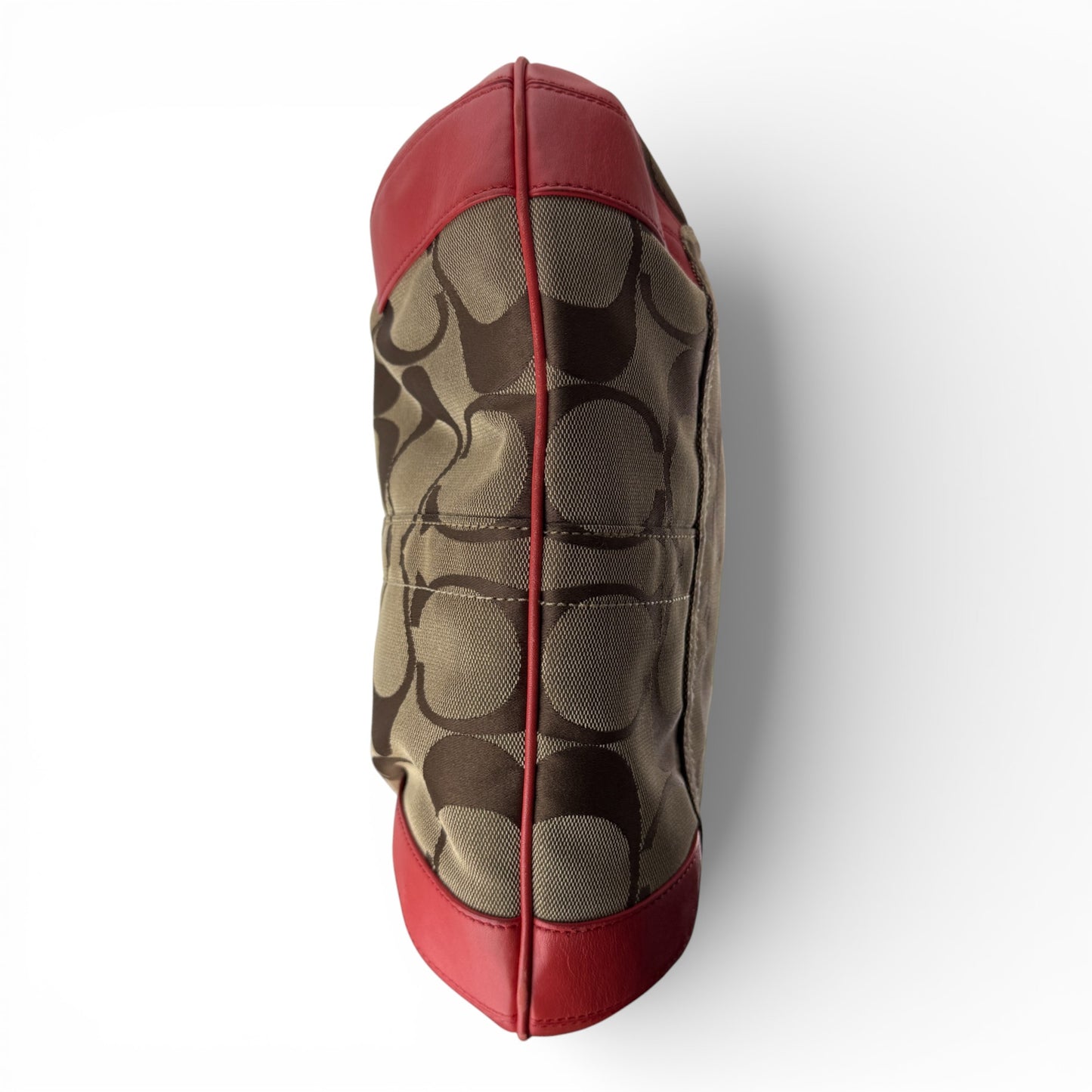 COACH SIGNATURE RED ERGO BAG