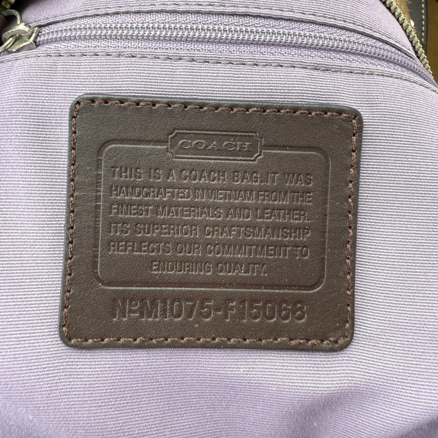 COACH SIGNATURE CANVAS BAG