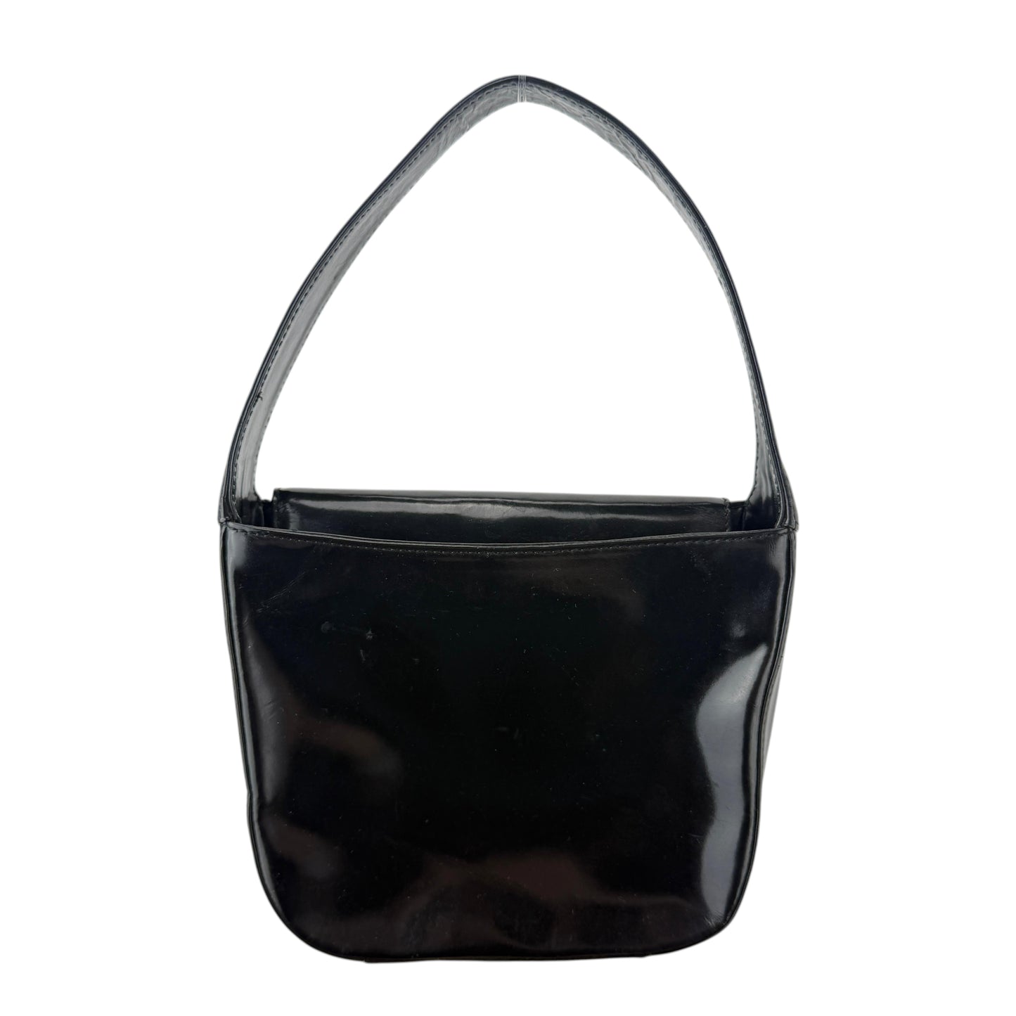 GUCCI GG ENAMEL GLOSSY SHOULDER BAG