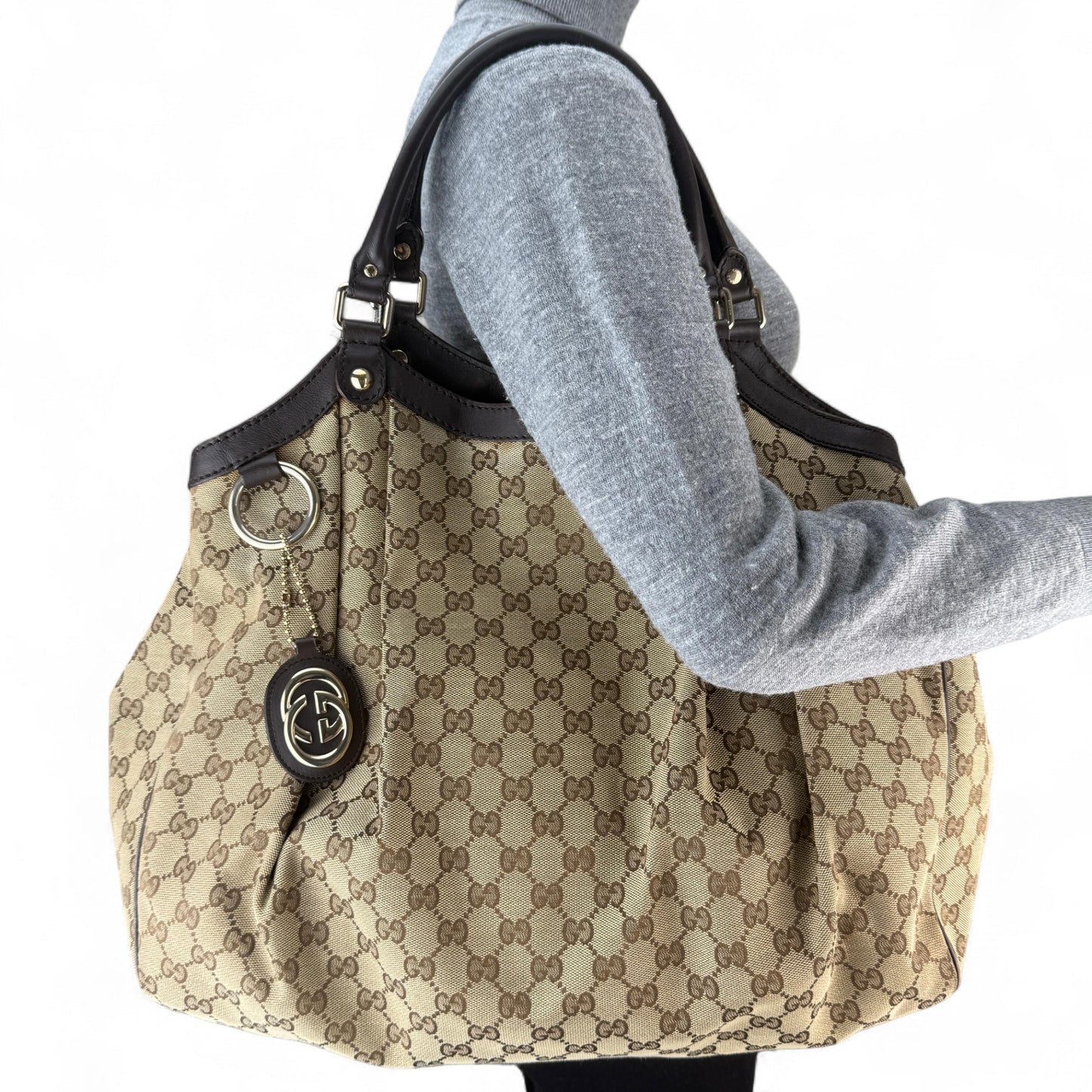 GUCCI MONOGRAM ABBEY BAG 